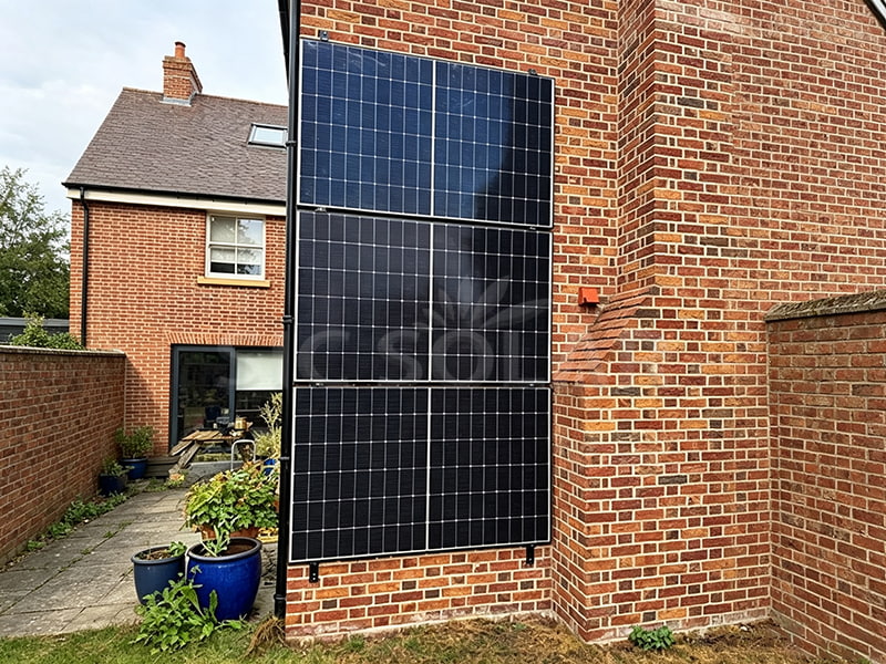 Montaje en pared de 5KW para paneles solares en Inglaterra