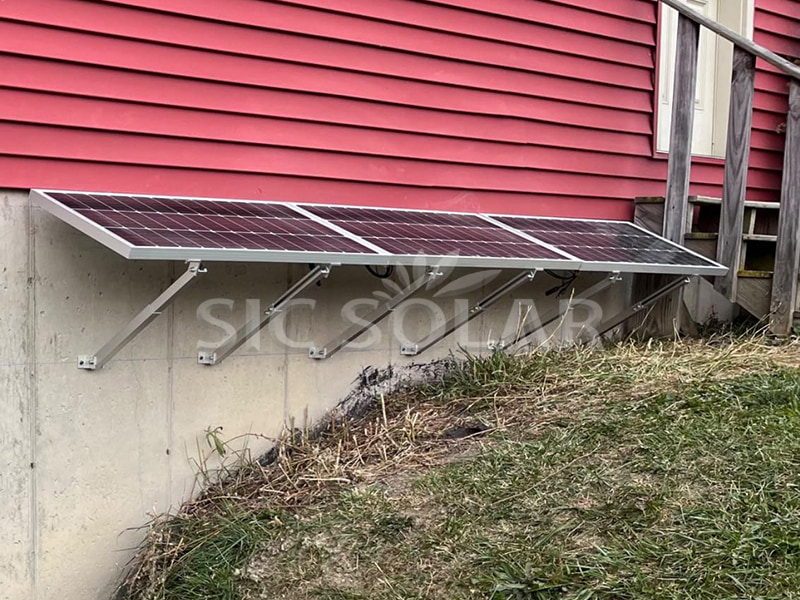 Soportes de pared ajustables para paneles solares de 2 kW en India