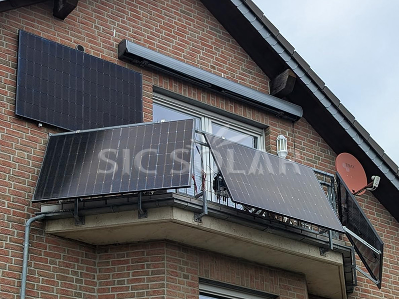 Instalación solar sencilla de 3 kW para balcones en Bélgica