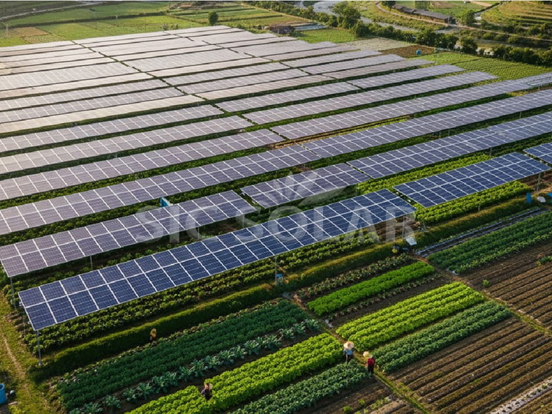 Sistemas agrícolas de paneles solares de 200 kW en China